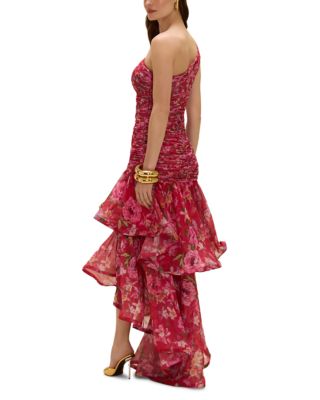 Peony One-Shoulder Maxi Dress