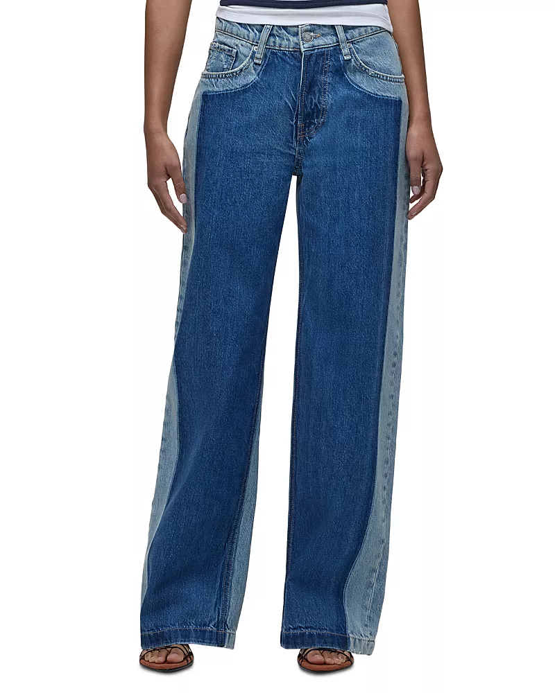 Hudson Rylee Low Rise Loose Jeans in Double Take
