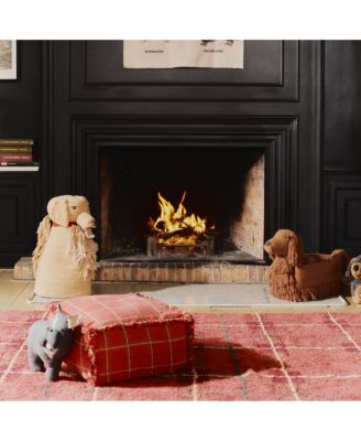 Tartan Handloom Pouf