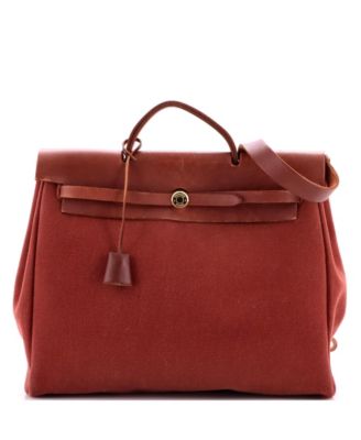 39 Herbag Zip Leather and Toile