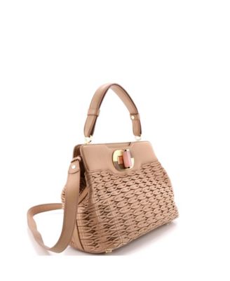 Medium Isabella Rossellini Bag Ruched Leather