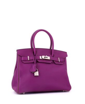 Birkin 30 Handbag Bicolor Swift with Palladium Hardware