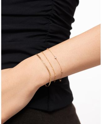 Solid Yellow Gold Singapore Chain Bracelet