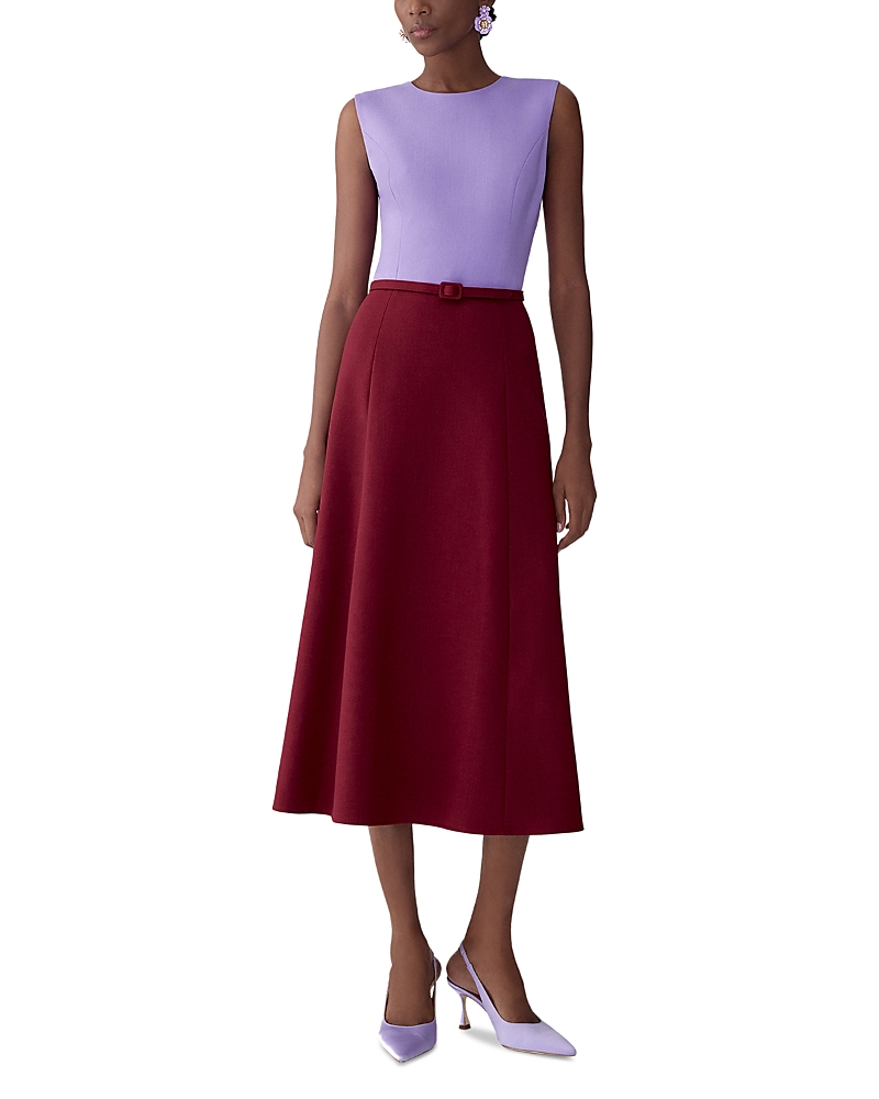 Carolina Herrera Sleeveless Colorblocked Dress