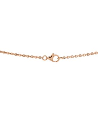  Love Interlocking Necklace 18K Rose Gold, 17.25"