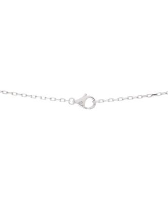  Love Interlocking Pave Necklace 18K White Gold and Diamonds, 17"
