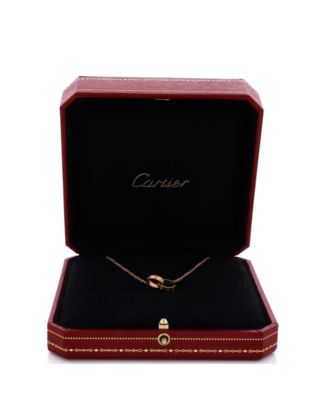  Love Interlocking Necklace 18K Rose Gold, 17.25"