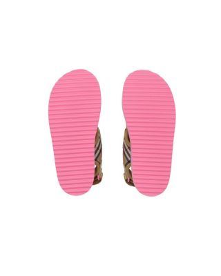 Unisex Check Sandals - Toddler, Little Kid