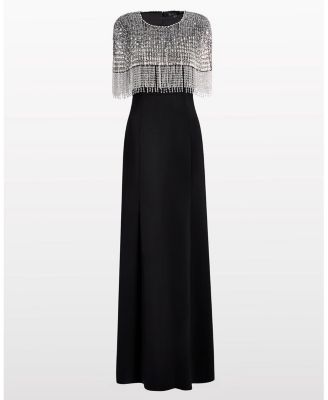 Sabine Beaded-Fringed Maxi Dress