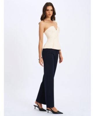  Yanin Low-Rise Straight Leg Pants