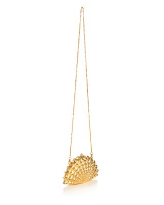 Golden Shell Clutch