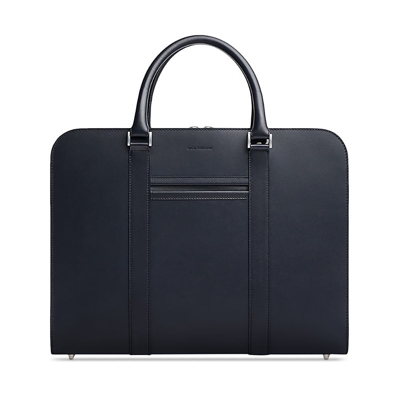 Carl Friedrik Palissy Leather Briefcase In Blue