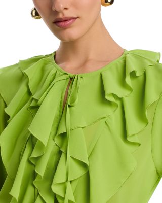 Tobi Exaggerated Ruffle Blouse