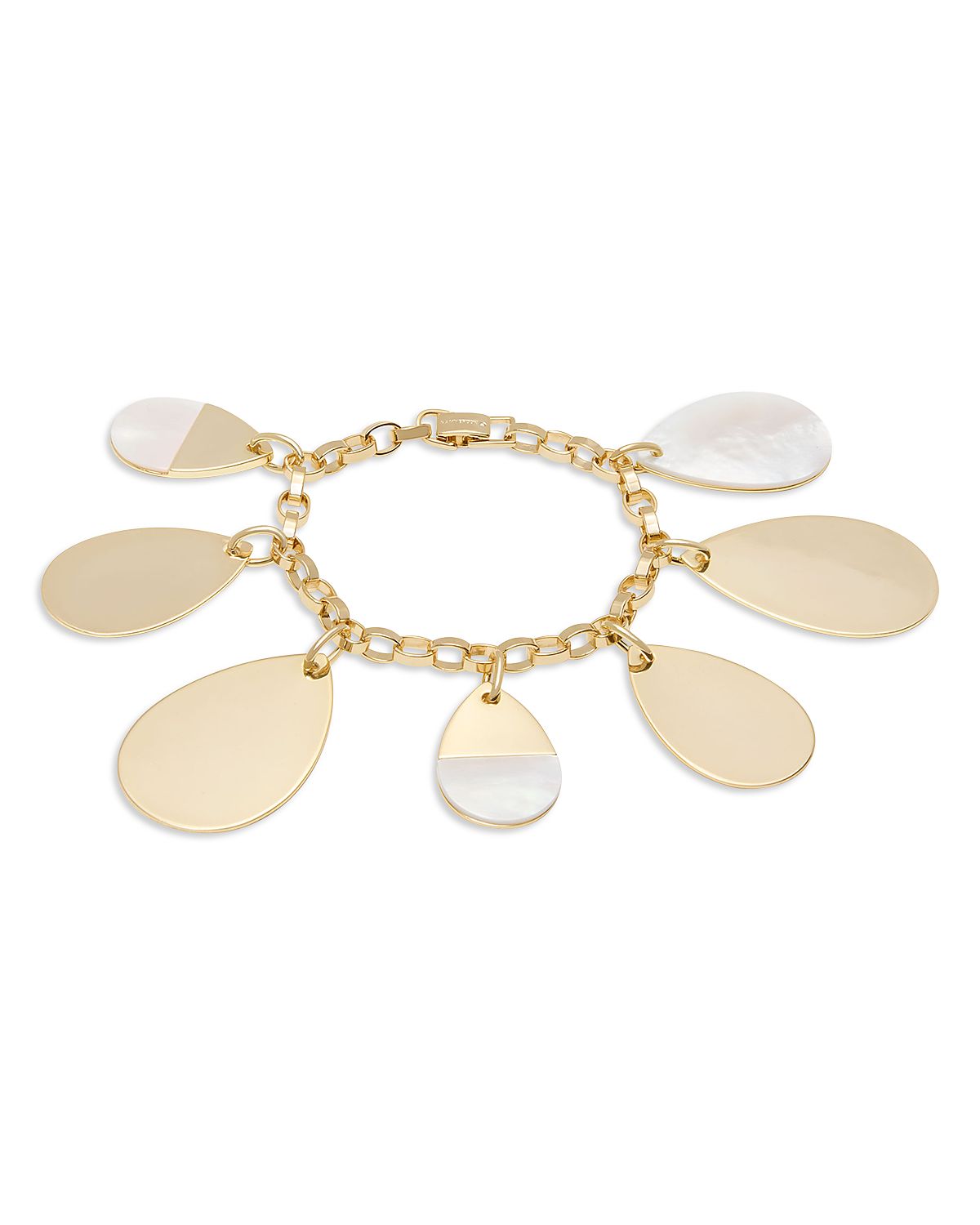 Ramy Brook Karina Mother Of Pearl Pear Shape Charm Bracelet