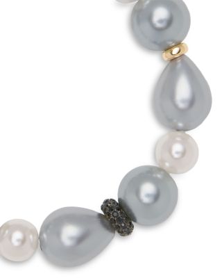 Riya Pav&eacute; Bead & Imitation Pearl Stretch Bracelet