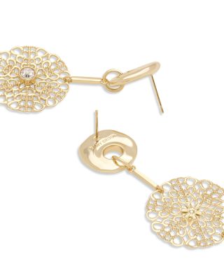 Selena Crystal Triple Drop Earrings