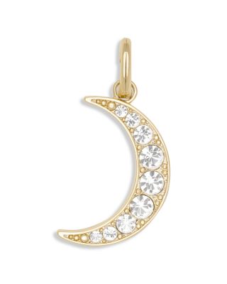 Charms Pav&eacute; Crescent Moon Charm