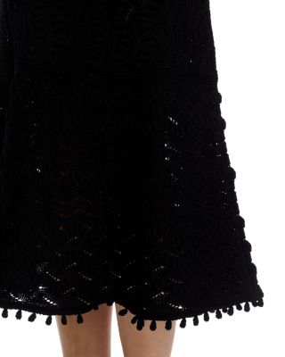 Fine Cotton Popcorn Knit Top & Skirt