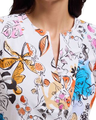 Alicia Tropical Print Top 