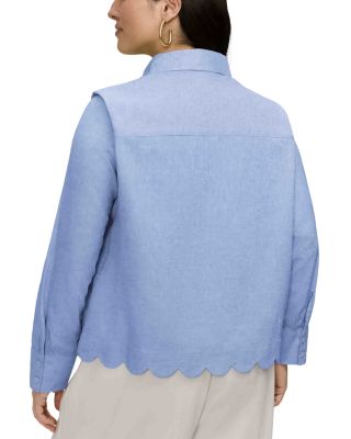 Scarlett Long Sleeve Scallop Shirt