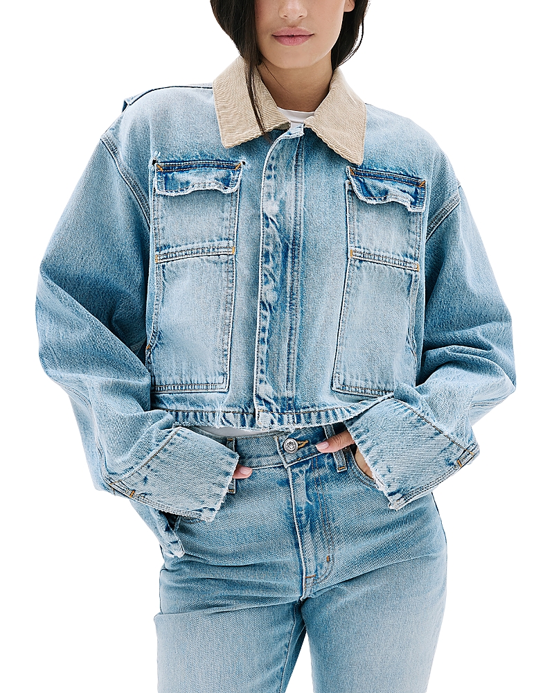 Slvrlake Conor Cropped Worker Jean Jacket