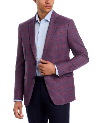 Slim Fit Plaid Sport Coat
