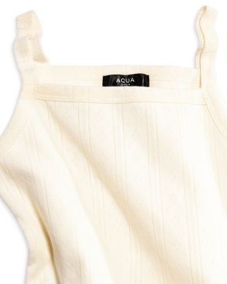 Girls' Cutaway Pointelle Tank Top, Little Kid, Big Kid - Exclusive 