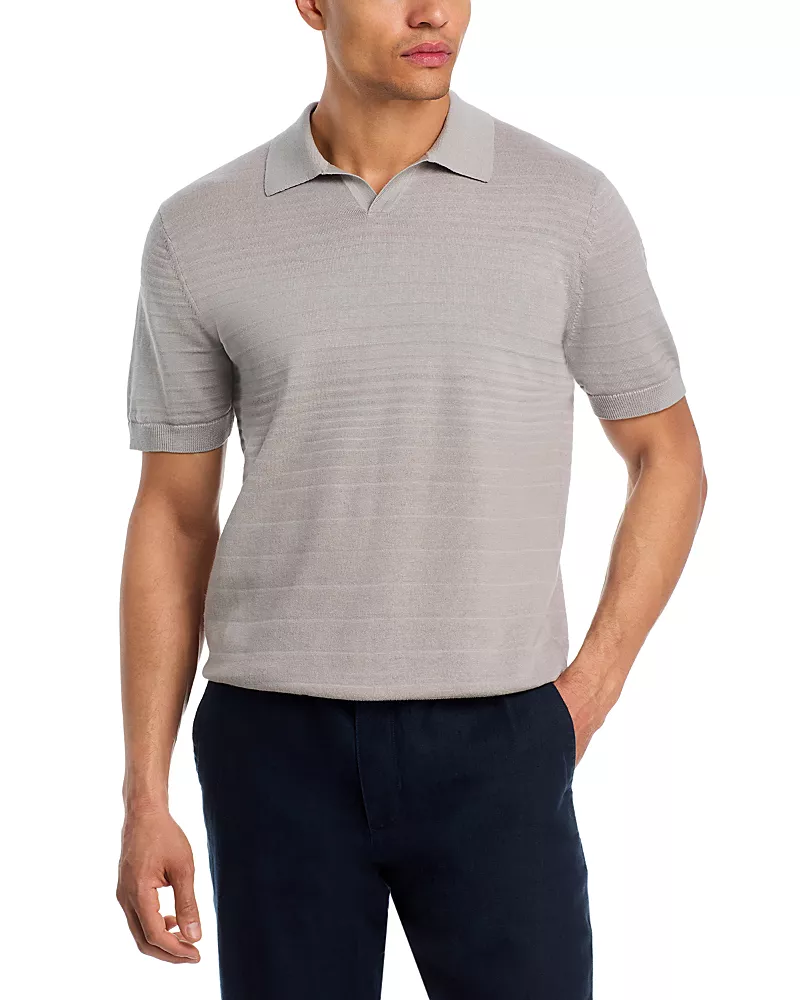 The Men's Store at Bloomingdale's Tonal Stripe Johnny Collar Polo