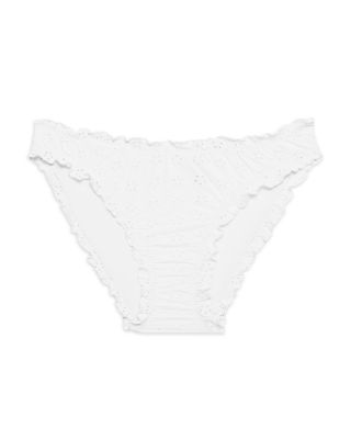 Ruffle High Leg Scoop Bikini Bottom