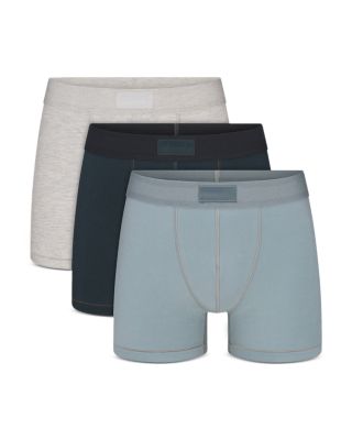 Obsidian SKIMS Stretch Cotton 3" Boxer Briefs, 3-Pack