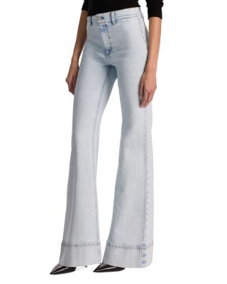 Gorgeous High Rise Flare Jeans in Darla Light Indigo