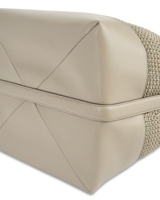 Woven Leather Tote Bag