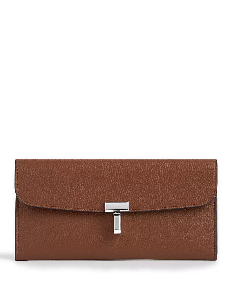 Toteme T-Lock Leather Wallet