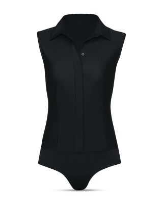 Classic Sleeveless Button Down Bodysuit