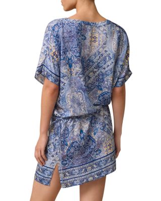 Lauren Short Sleeve Shirt Dress Swim Cover-Up