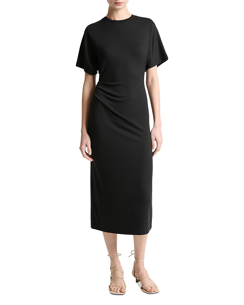 Vince Ruched Midi Dress