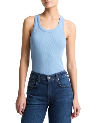 Ribbed Scoop Neck Tank