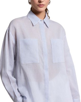 Striped Patch Pocket Shirt
