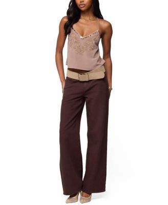 Sorina Embellished V Neck Top