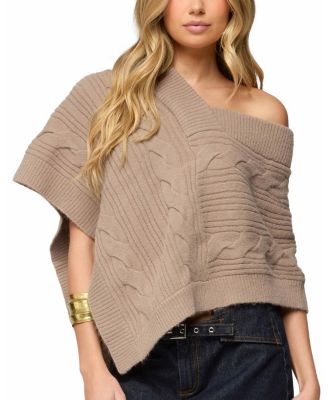 Vickey Cable Knit Poncho