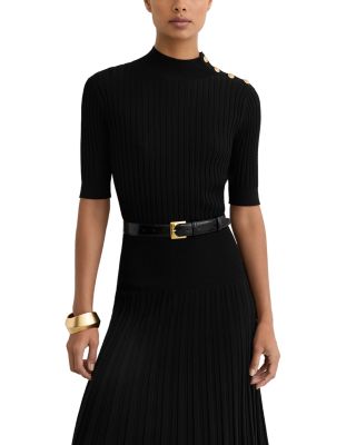 Harriet Short Sleeve Button Knitted Dress