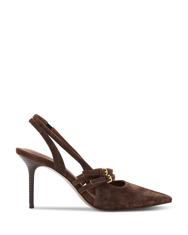 Reiss Women's Beatrice Suede Slingback Stiletto High Heels