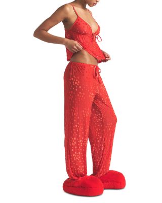 Sheer Velvet Camisole & Pants Set