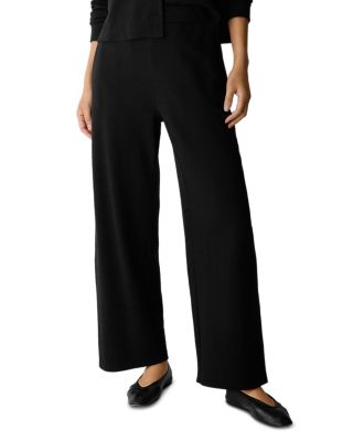 Stretch Jersey Straight Leg Ankle Pants