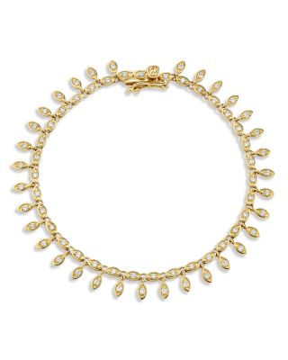 14K Yellow Gold The Terra Diamond Eye Eternity Fringe Bracelet