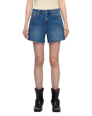 Monroe Long Denim Shorts in Explorer
