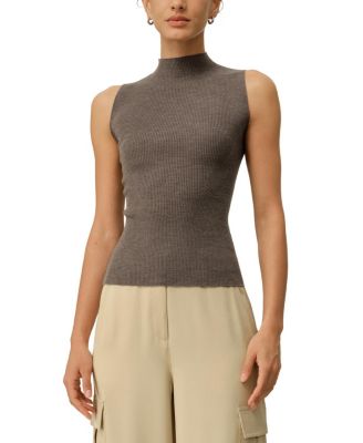 Seamless Sleeveless Knit Washable-Wool Vest