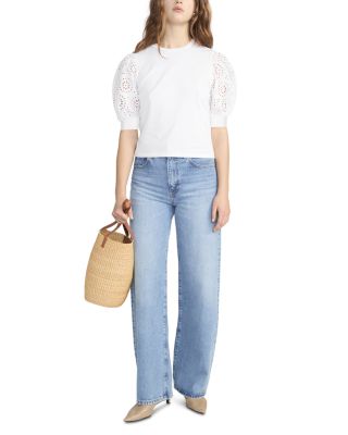 The Solstice Eyelet Sleeve Tee