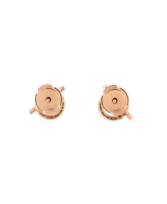 Small Echappee Stud Earrings 18K Rose Gold