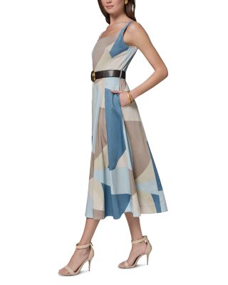 Cotton Stretch Midi Dress